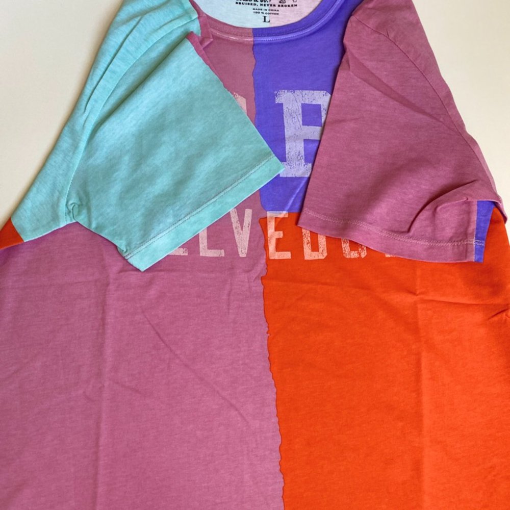 PRPS luxury brand Men's Pitcher T-shirt colorblock - Picture 8 of 9